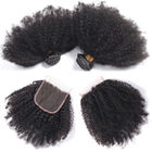 흑인 여성/아프로 비꼬인 꼬부라진 뭉치를 위한 100% 브라질 인간 처녀 머리
