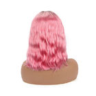두 배 씨실 13 x 4.5 파 레이스 정면 사람의 모발 가발 1b/분홍색 색깔