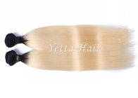 부드럽게 매끄러운 다채로운 Ombre 머리 연장, 12 - 30 인치 똑바른 Remy 머리 직물